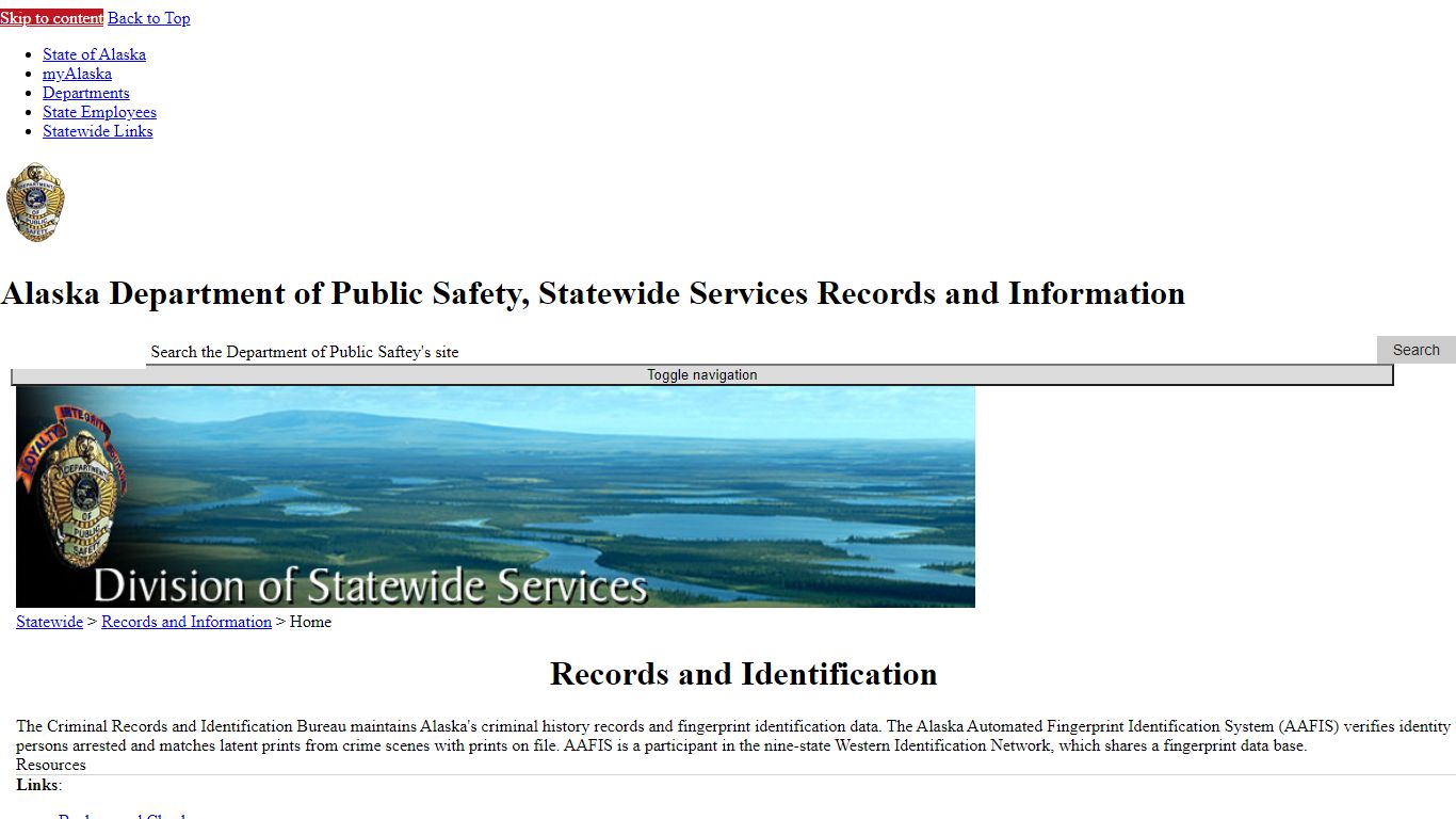 Records and Information - Alaska Department of Public Safety